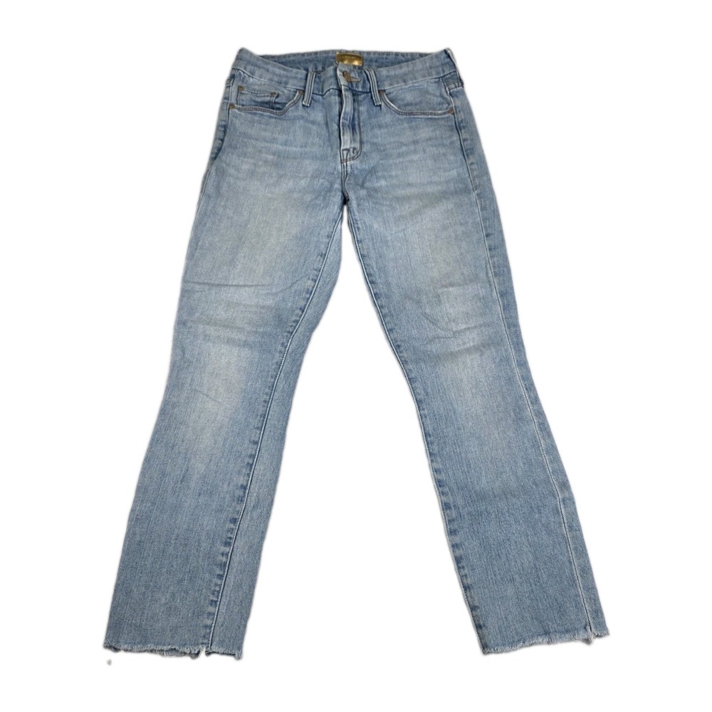 Mother Jeans Womens Size 25 The Looker Ankle Snippet Zapped Light Wash Denim
